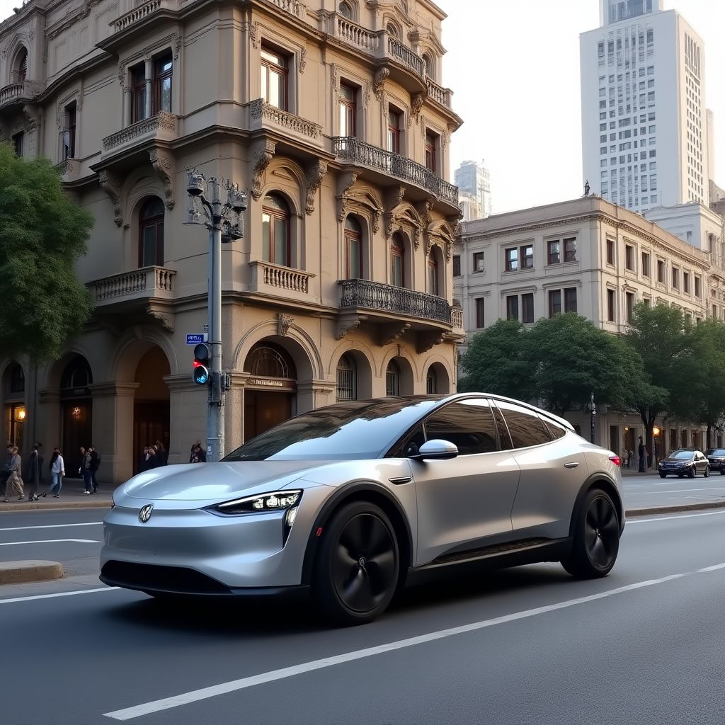 Sedán eléctrico compacto urbano